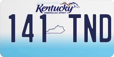 KY license plate 141TND