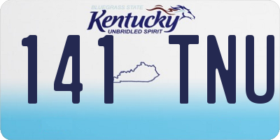 KY license plate 141TNU
