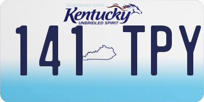 KY license plate 141TPY