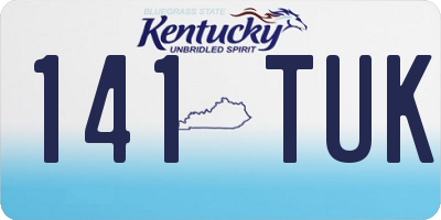 KY license plate 141TUK