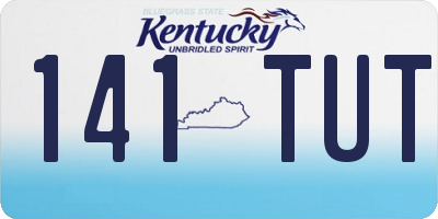 KY license plate 141TUT