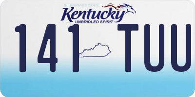 KY license plate 141TUU