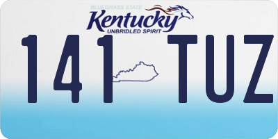 KY license plate 141TUZ