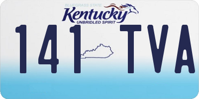 KY license plate 141TVA