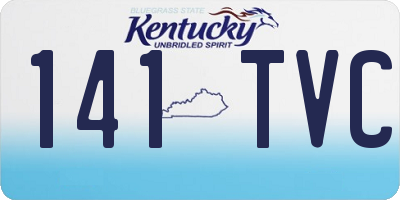 KY license plate 141TVC
