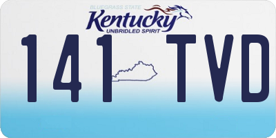 KY license plate 141TVD