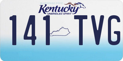 KY license plate 141TVG