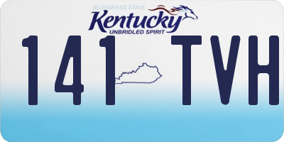 KY license plate 141TVH