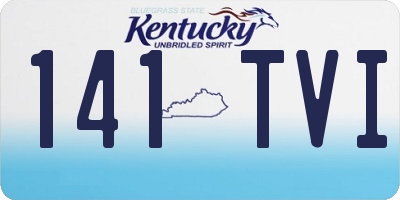 KY license plate 141TVI
