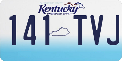 KY license plate 141TVJ