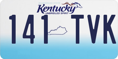 KY license plate 141TVK