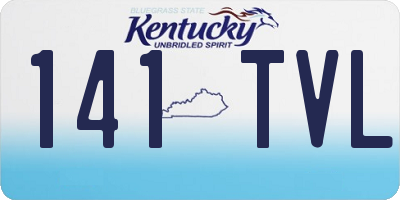 KY license plate 141TVL
