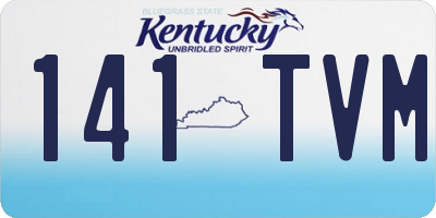 KY license plate 141TVM