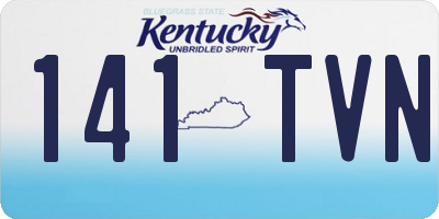 KY license plate 141TVN
