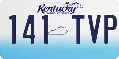KY license plate 141TVP