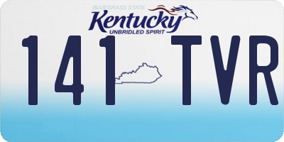 KY license plate 141TVR