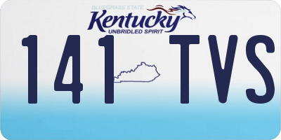 KY license plate 141TVS