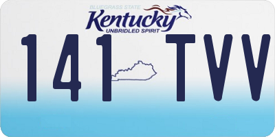 KY license plate 141TVV