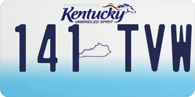 KY license plate 141TVW