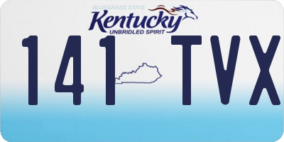 KY license plate 141TVX