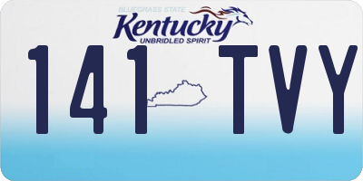 KY license plate 141TVY