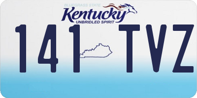 KY license plate 141TVZ
