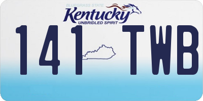 KY license plate 141TWB