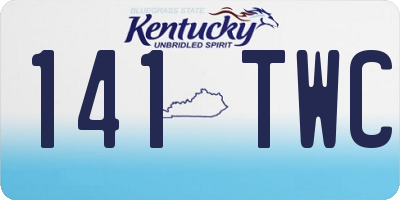 KY license plate 141TWC
