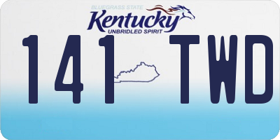 KY license plate 141TWD