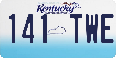 KY license plate 141TWE