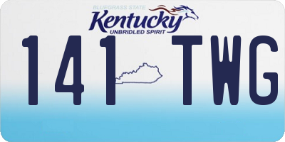 KY license plate 141TWG