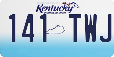 KY license plate 141TWJ