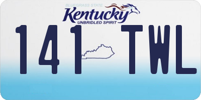 KY license plate 141TWL