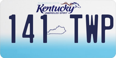 KY license plate 141TWP