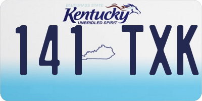 KY license plate 141TXK