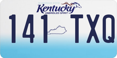 KY license plate 141TXQ
