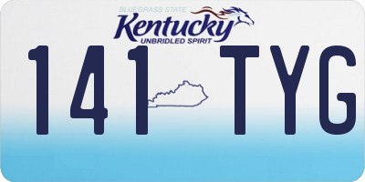 KY license plate 141TYG