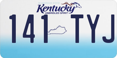 KY license plate 141TYJ