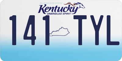 KY license plate 141TYL