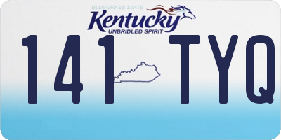 KY license plate 141TYQ