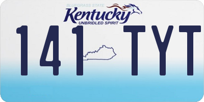 KY license plate 141TYT