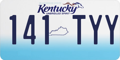 KY license plate 141TYY