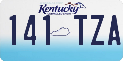 KY license plate 141TZA