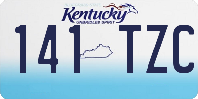 KY license plate 141TZC
