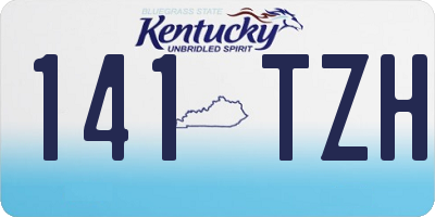 KY license plate 141TZH