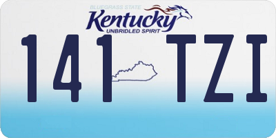 KY license plate 141TZI