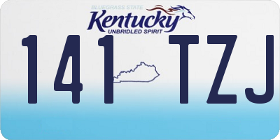 KY license plate 141TZJ