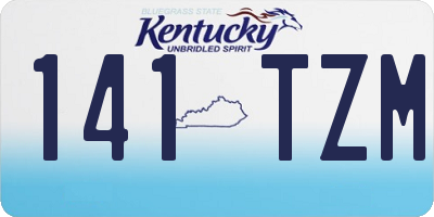 KY license plate 141TZM
