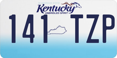 KY license plate 141TZP