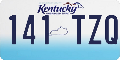 KY license plate 141TZQ